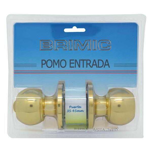 Cerradura pomo puerta entrada.