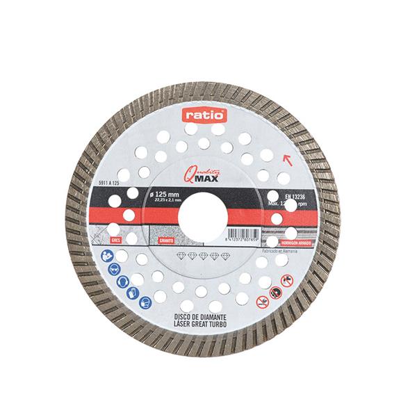Disco diamante Turbo gres/porcelánico RA