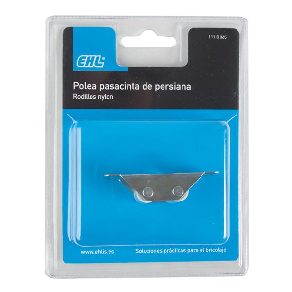 Polea guía persiana enrollable.