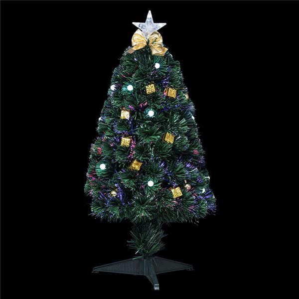 Árbol de navidad decorado y luminoso Cra
