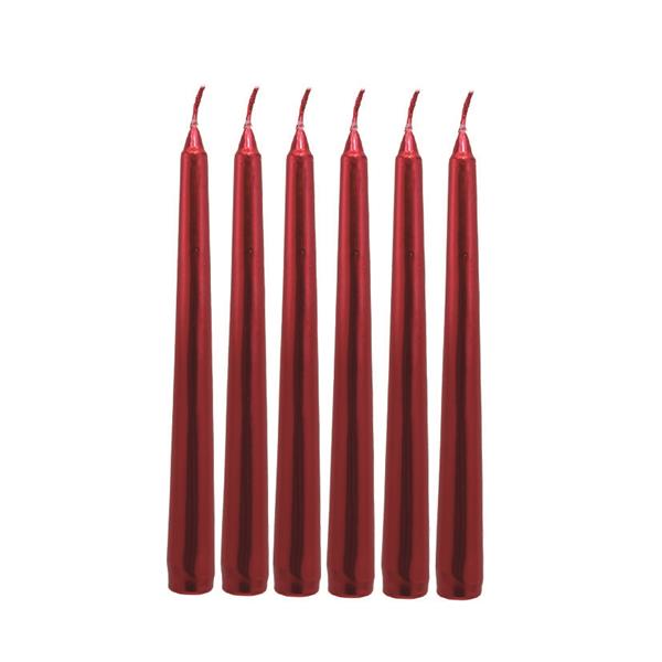 VELA ROJA 20X2,1CM. 39,6 GR.6 UNIDADES