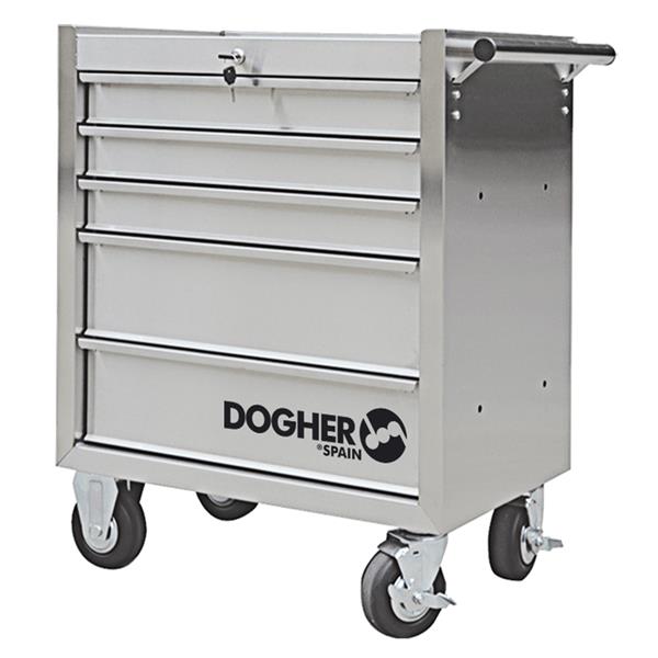 CARRO INOX 5 CAJONES 680X460x850
