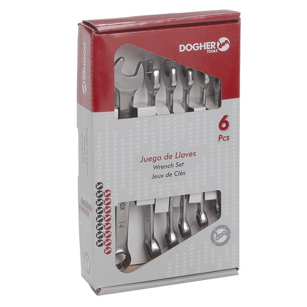 CAJA 6 LLAVES COMBINADAS INOX