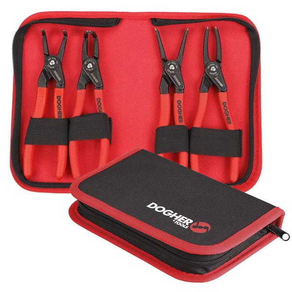 ESTUCHE 4PCS ALICATES SEEGER PRO 155MM