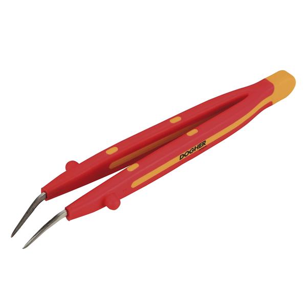 PINZAS AISLADAS 145mm PUNTAS CURVAS