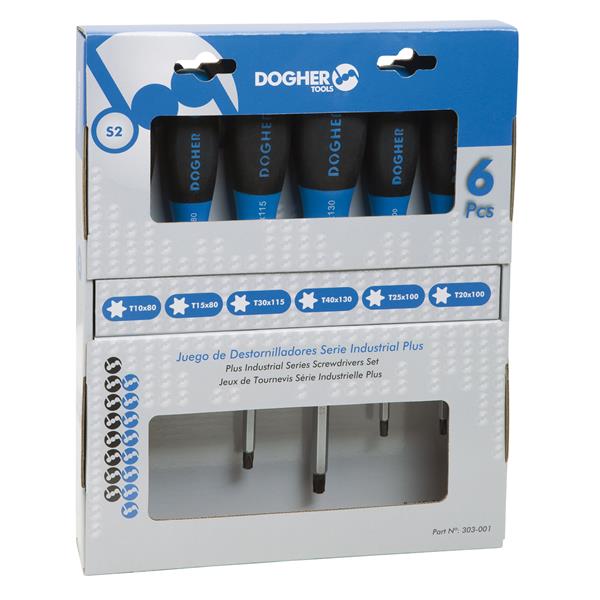 JUEGO DEST. CARTON 6 PZAS TORX IPLUS