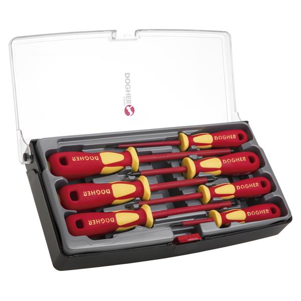 JUEGO DEST. CAJA PLAST. 7PZAS VDE REC-PZ