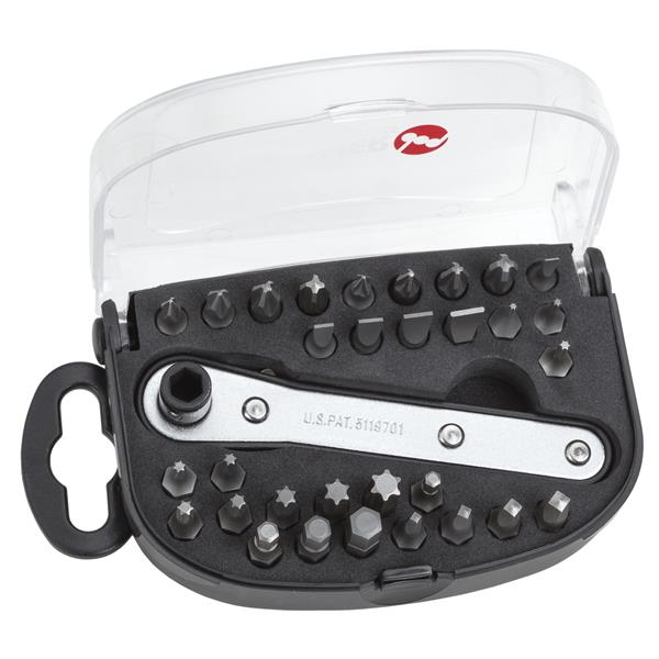 ESTUCHE PUNTAS ATOR&LLAVE CARRACA 32PZAS