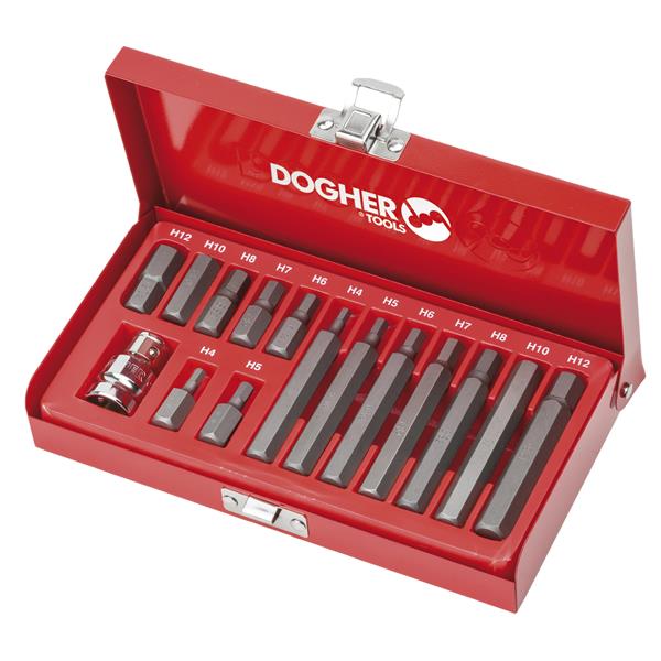 ESTUCHE PUNTAS10MM HEXAGONALES 15PCS