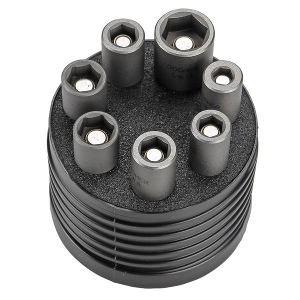 KIT7VASOS MAGN.50MM 6-7-8-10-13-5/16-3/8