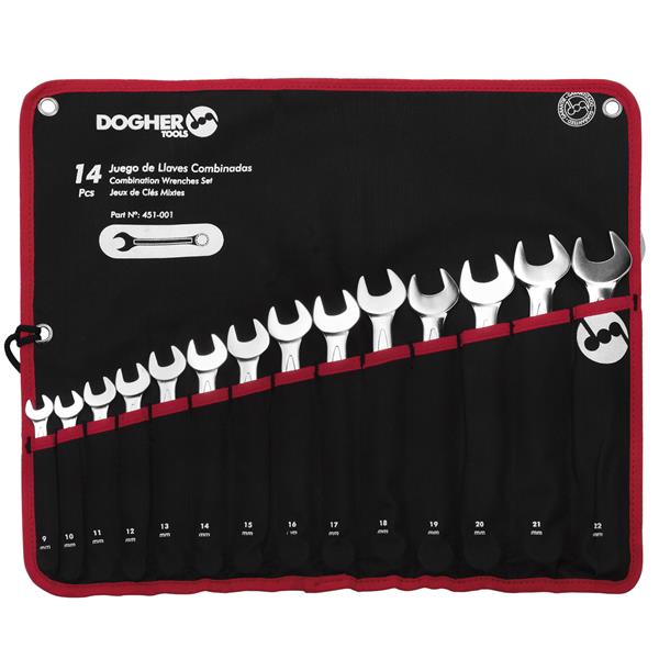 BOLSA NYLON 14 LLAVES COMBINADAS 9-22MM