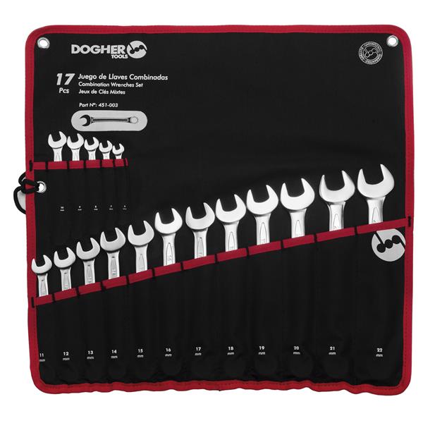 BOLSA NYLON 17 LLAVES COMBINADAS 6-22MM