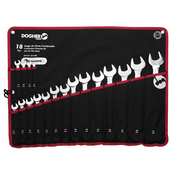 BOLSA NYLON 18 LLAVES COMBINADAS 8-32MM