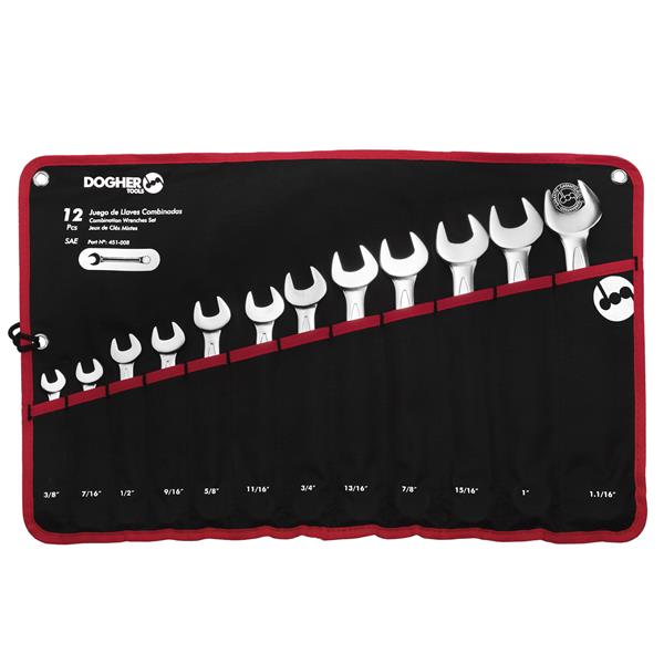 BOLSA NYLON 12 LLAVES COMBINADAS SAE