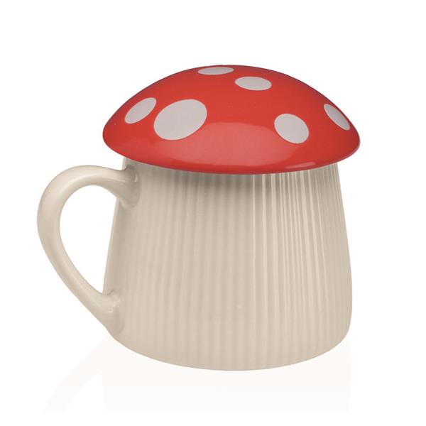 TAZA CON TAPA SET ROJA