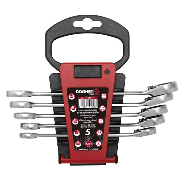 JUEGO 5 LLAVES COMB. CARRACA REV