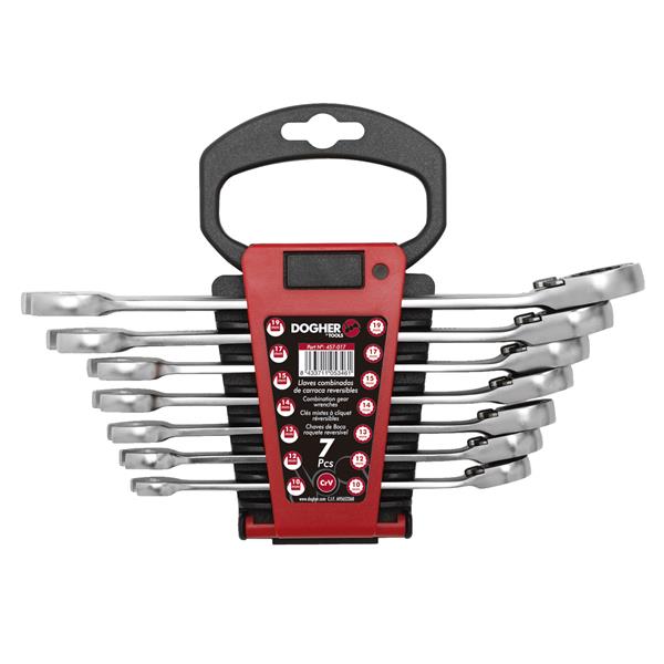 JUEGO 7 LLAVES COMB. CARRACA REV