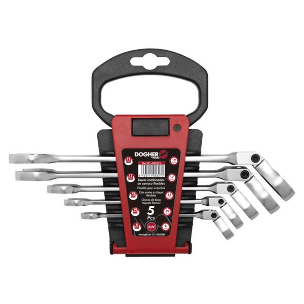 JUEGO 5 LLAVES COMB. CARRACA FLEX