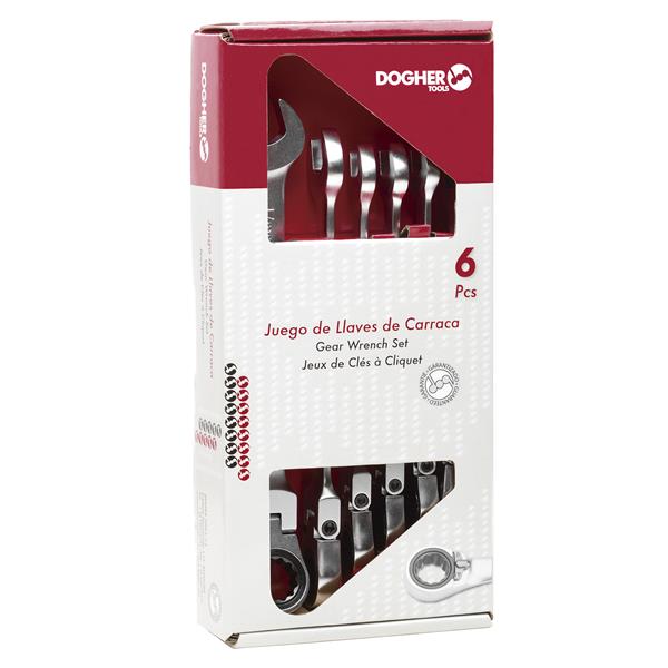 CAJA 6 LLAVES COMB. CARRACA FLEX