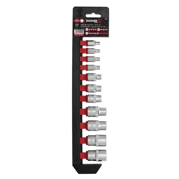 JUEGO 11 UD. V. TORX 1/4 3/8 1/2