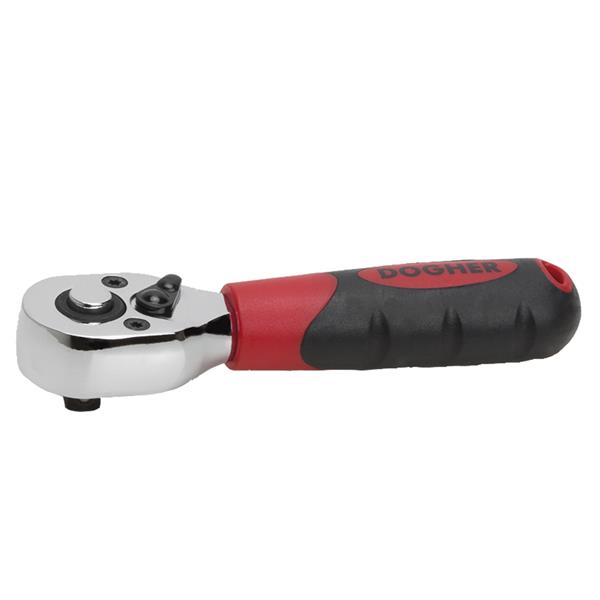 LLAVE CARRACA REVERSIBLE CORTA 1/4 72D