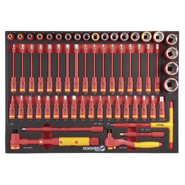 B. 60PCS VDE.HEX. Y ACCES.3/8-1/2 ENTERA