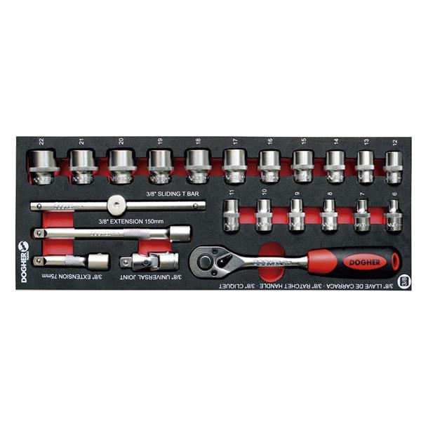 B. COMB.1/4 22 UD.VASOS BIHEX. 3/8