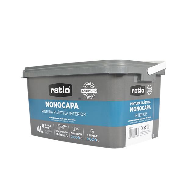 CUBETA MONOCAPA ANTIMOHO RATIO 4 LT
