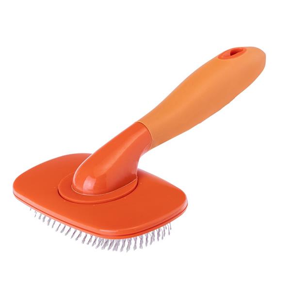 CEPILLO METALICO PERRO PETS CLUB NARANJA