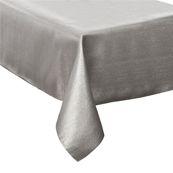 MANTEL 140x240CM.PLATA 100% POLIESTER