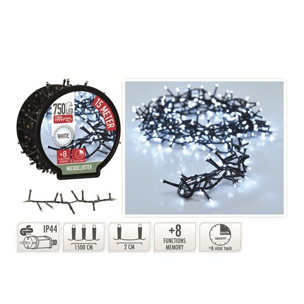 MICROCLUSTER 750 LED LUZ BLANCA 15M.