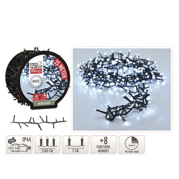 MICROCLUSTER 1250 LED LUZ BLANCA 20M.