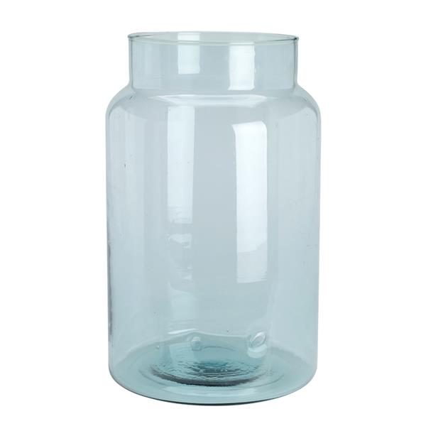 JARRON VIDRIO RECICLADO 21X35 CM.
