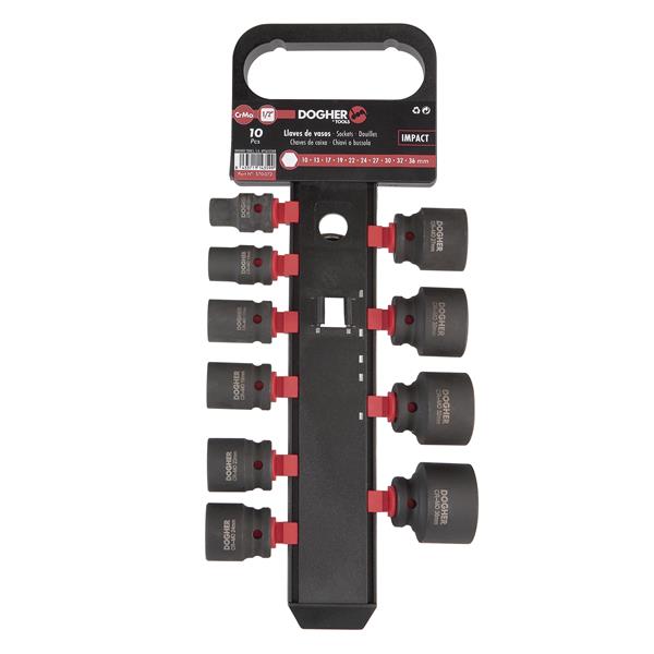 JUEGO VASOS IMPACTO 1/2 10 PZ 10-36MM