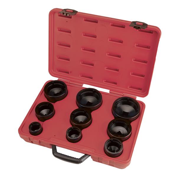 JUEGO 9 VASOS PARA TUERCAS KM4-12