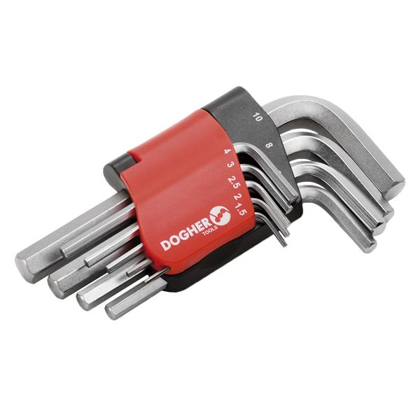 JUEGO LLAV MACHO HEX CORTA 9PZS 1/16-3/8