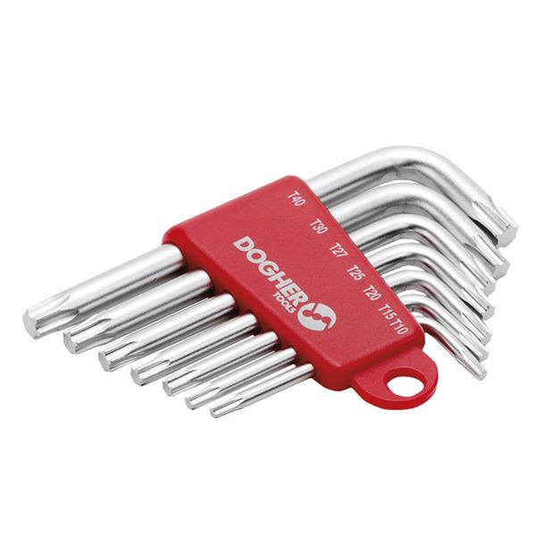 JUEGO DE LLAVES MACHO TORX-7PZAS T10-T40