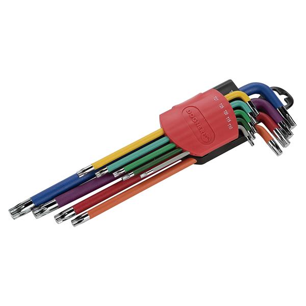 JUEGO LLAVES TORX COLOR XL 9PZAS T10-T50