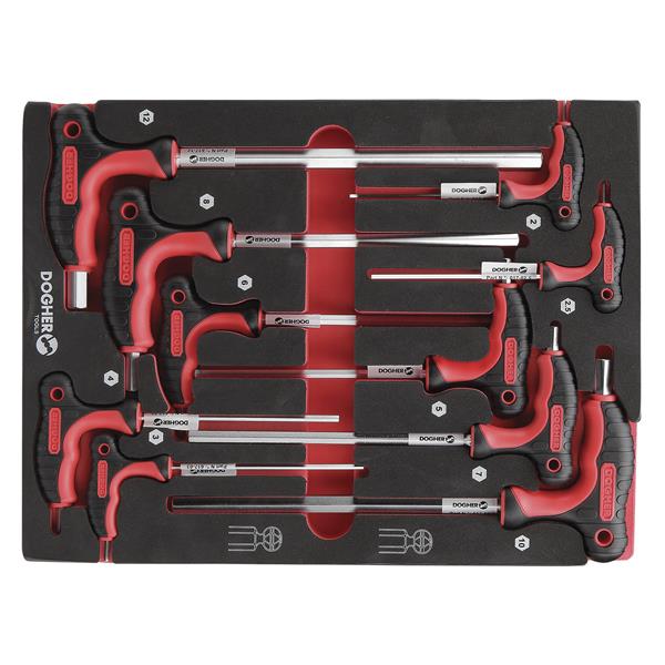 B. COMB 1/2 10 LLAVES T HEX RECTA