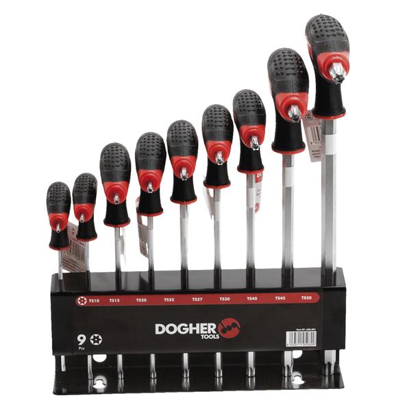 EXPOSITOR 9 LLAVES T TORX SEGURIDAD