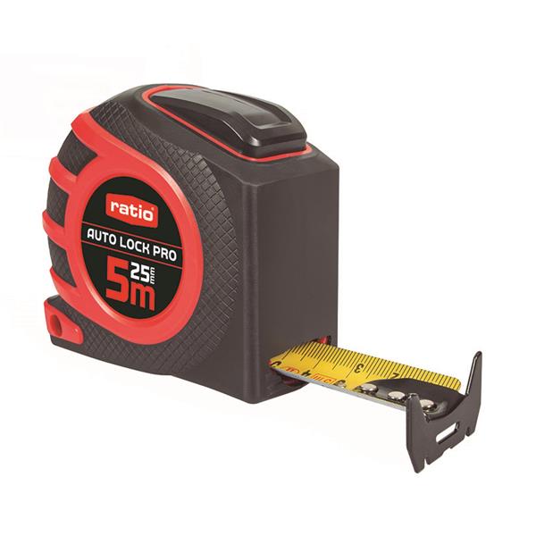 FLEXOMETRO CINTA 25/5MTS.AUTOLOCK PRO