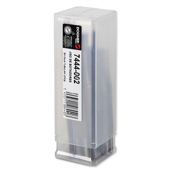 JGO DE BOTADORES EN CAJA TUBULAR 12PCS