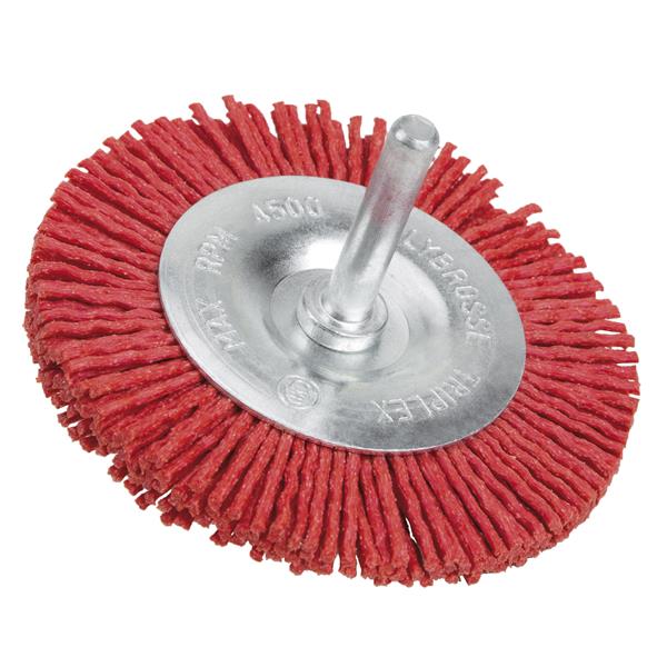 CEPILLO CIRCULAR NYLON CON MANGO 100MM