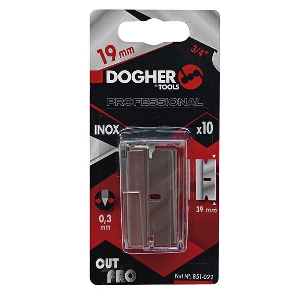 BLISTER 10U RASCADOR INOX 39X19MM