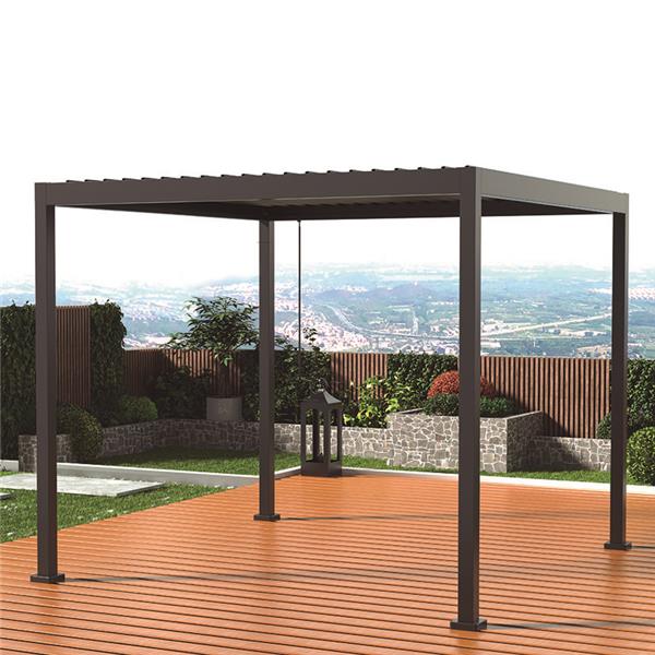 PÉRGOLA ALUM. CLIMÁTICA 300X300XH.235 CM