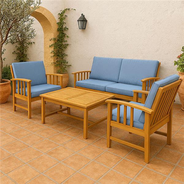 CONJUNTO MUEBLE JARDÍN 4PCS LITORAL