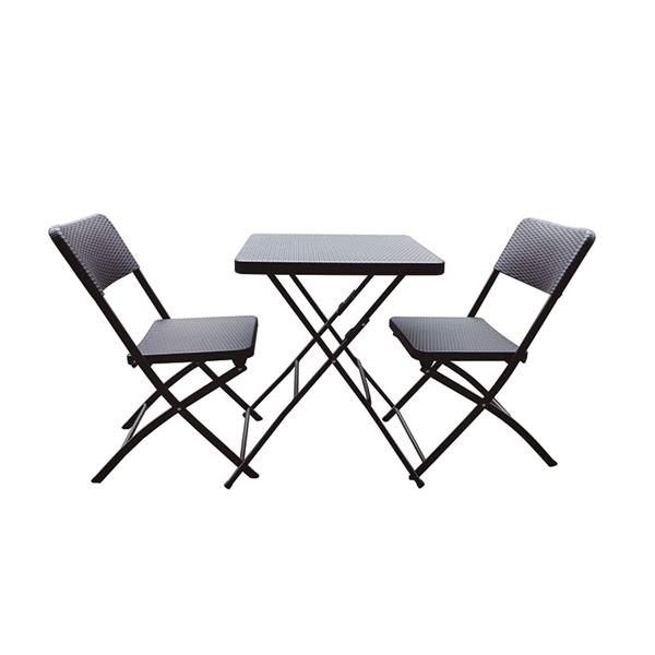 CONJUNTO MESA + 2 SILLAS PLEGABLE