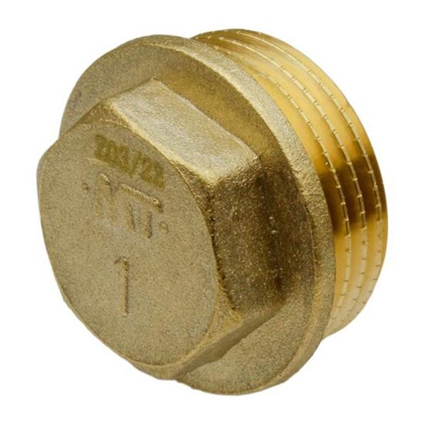 TAPÓN HEXAGONAL LATÓN ROSCADO Macho 1/2