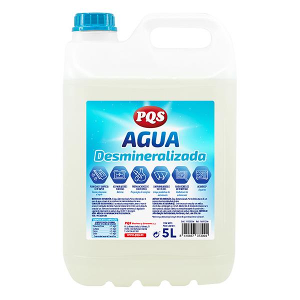 AGUA DESMINERALIZADA GARRAFA 5 LTS.