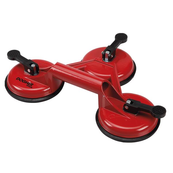 VENTOSA TRIPLE ALUMINIO 130KGS